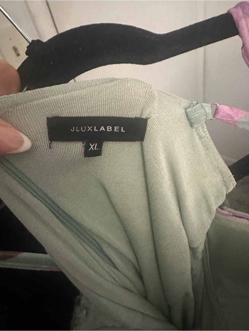 JLUXLABEL Sage Maxi Dress with Lavender Floral Print - Picture 3 of 4